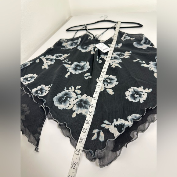 Free People Seeing Double Printed Cami in Washed Black size Medium NWT - Picture 8 of 12